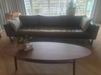 lederen bank loods5, Huis en Inrichting, Banken | Bankstellen, Ophalen, 250 tot 300 cm, Zo goed als nieuw, Rechte bank