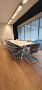 Vergadertafel + 10 stoelen, Huis en Inrichting, Bureaus, Ophalen, Gebruikt, Bureau