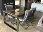 Mooie eettafel en stoelen, Huis en Inrichting, Tafels | Eettafels, 200 cm of meer, Zo goed als nieuw, Vijf personen of meer, Rechthoekig