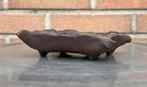 Bonsai Kusamono pot handgemaakt ongeglazuurd 13,5x11,3x4, Tuin en Terras, Bloempotten, Nieuw, Ophalen of Verzenden, Minder dan 25 cm