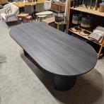 Ovale Eettafel Marysol 220 x 100cm, kleur Zwart van Nohr, Ophalen