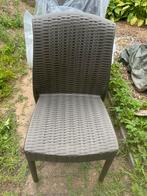4 stuks scab wicker tuinstoelen bruin, Ophalen, Nieuw, Wicker