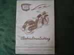 NSU Lux 1952 motorrad betriebsanleitung, Ophalen of Verzenden, Overige merken