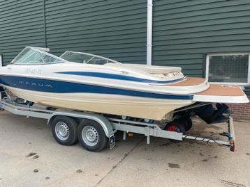 Maxum 2100 speedboot Mercruiser v8 open punt nieuwe trailer beschikbaar voor biedingen