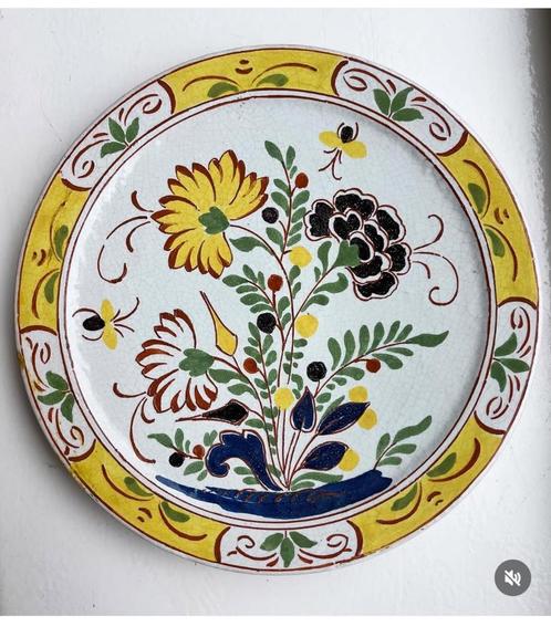 Antiek wandbord Porceleyne fles 1897, Antiek en Kunst, Antiek | Wandborden en Tegels, Verzenden