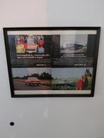 Kader met oude reclame opel, Verzamelen, Merken en Reclamevoorwerpen, Ophalen of Verzenden, Gebruikt, Reclamebord
