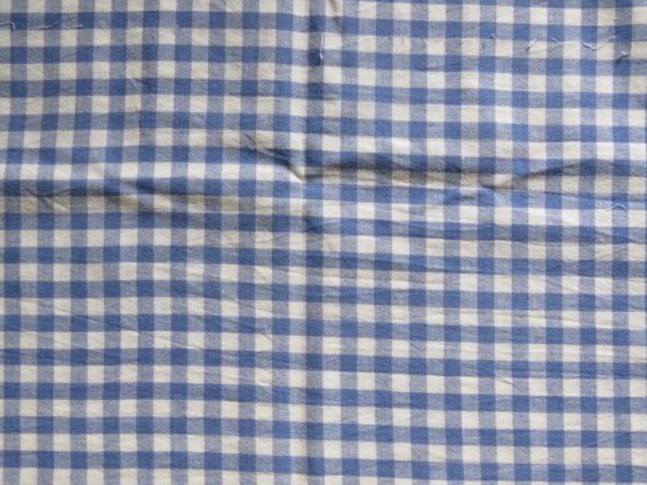 Vintage lap stof blauw Brabants bont, Hobby en Vrije tijd, Stoffen en Lappen, Zo goed als nieuw, Katoen, 30 tot 120 cm, 30 tot 200 cm