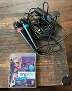 Playstation microfoons + singstar, Spelcomputers en Games, Games | Sony PlayStation 3, Muziek, Gebruikt, 2 spelers, Eén computer