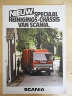 Scania 82 Vuilniswagen Brochure 1982 82 G82, Ophalen, Zo goed als nieuw, Overige merken, Scania