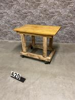 Vintage houten tafel op wielen 420, Gebruikt, 50 tot 100 cm, 100 tot 150 cm, Vintage