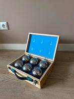 Jeu de boule ballen 6 stuks in houten kistje, Vijf spelers of meer, Ophalen, Zo goed als nieuw