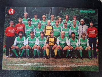 Uitzoeken 4x oude unieke posters FC Wageningen (zie foto's!) beschikbaar voor biedingen