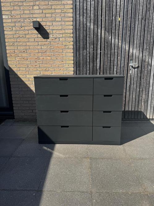 IKEA Nordli kast zwart, Huis en Inrichting, Kasten | Ladekasten, Gebruikt, Minder dan 100 cm, 100 tot 150 cm, 25 tot 50 cm, Overige materialen
