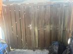 Gratis af te halen hard houten schutting met deuren, Tuin en Terras, Ophalen, 1 tot 2 meter, Minder dan 3 meter, Zo goed als nieuw