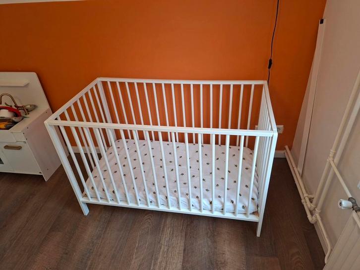 Felix white Ledikant 60x120 - verstelbare bodem, Kinderen en Baby's, Babywiegjes en Ledikanten, Gebruikt, Ledikant, Ophalen