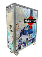 Vliegtuigtrolley Noboringo "Martini Porsche 911 Design Art", Huis en Inrichting, Ophalen, Porsche Martini Popart, 50 tot 100 cm