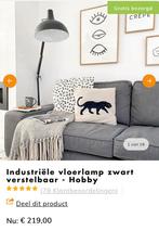 Vloerlamp zwart, Ophalen, Zo goed als nieuw, 150 tot 200 cm