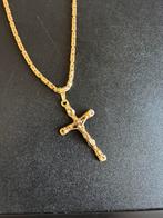 Konings ketting, Sieraden, Tassen en Uiterlijk, Ophalen, Zo goed als nieuw, Goud