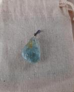 Mooie kettinghanger aquamarijn zilver 925, Gebruikt, Overige voorstellingen, Ophalen of Verzenden, Steen of Mineraal
