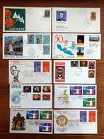 10 diverse landen FDC's, eerste dag enveloppen