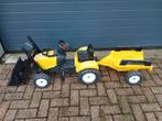 Nette trap tractor met aanhanger, Kinderen en Baby's, Speelgoed | Buiten | Skelters, Ophalen, Zo goed als nieuw, Overige merken