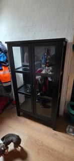 Tk super mooie servies /drank/glazen kast zwart, Huis en Inrichting, Kasten | Vitrinekasten, Ophalen, 50 tot 100 cm, Minder dan 100 cm