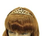 Prachtige goudkleurige tiara met strass steentjes., Ophalen of Verzenden, Nieuw