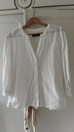 Witte geborduurde blouse maat xl, Ophalen of Verzenden, Zo goed als nieuw, Maat 42/44 (L), Wit
