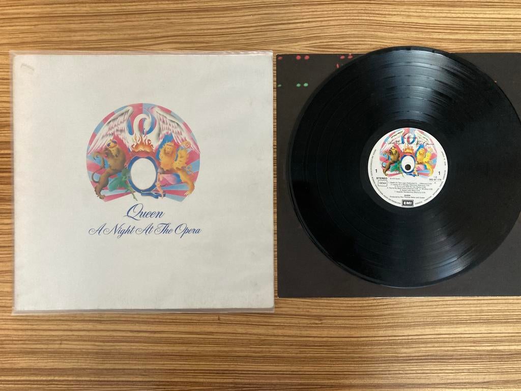 Queen | A night at the opera, Cd's en Dvd's, Vinyl | Rock, Ophalen, Zo goed als nieuw, 12 inch, Poprock