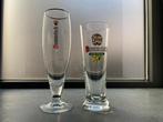 2 verschillende oude Dommelsch bier glazen, Ophalen of Verzenden, Nieuw, Glas of Glazen, Dommelsch