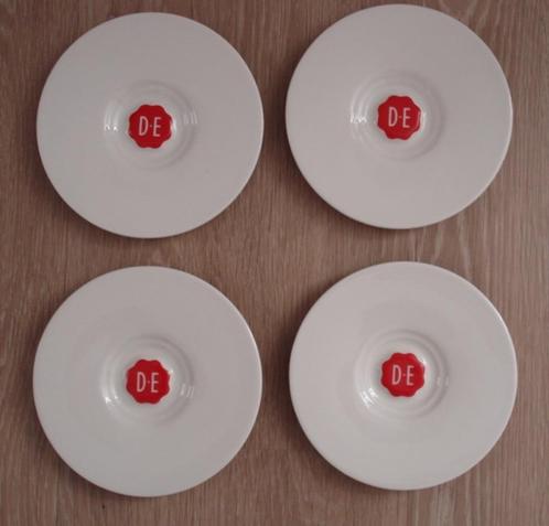 4 nieuwe originele Douwe Egberts schotels servies mokken, Huis en Inrichting, Keuken | Servies, Nieuw, Kop(pen) en/of Schotel(s)