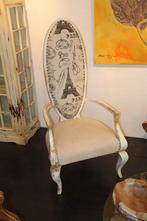 stoelen, vintage, Ophalen, Hout, Twee, Wit