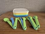 Tupperware to go Borden (set van 4) met bestek NIEUW, Ophalen of Verzenden, Nieuw, Geel, Overige typen