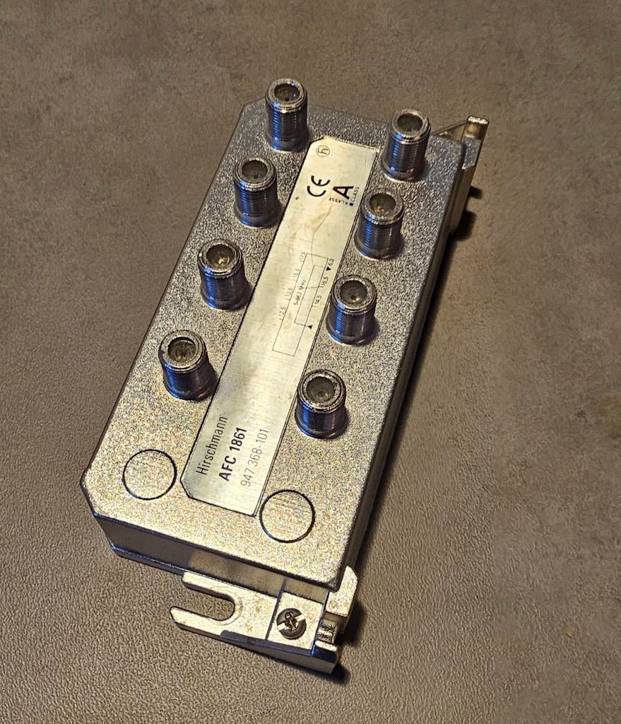 Hirschmann AFC 1861 Coax Splitter, Ophalen of Verzenden, Zo goed als nieuw, Minder dan 2 meter, Coaxiale kabel