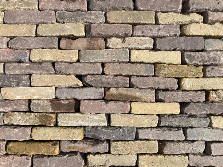 Grote Partij Oude Gebakken Waalformaat, Genuanceerd, V27, Tuin en Terras, Tegels en Klinkers, Gebruikt, Klinkers, Keramiek, 10 m² of meer