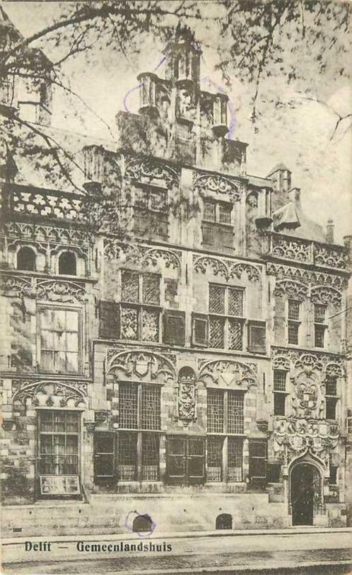 (300-269-027) Delft Gemeenlandshuis, Verzamelen, Ansichtkaarten | Nederland, Zuid-Holland, Verzenden