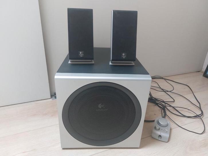 Logitech Z-2300 2.1 Speakerset, Computers en Software, Pc speakers, Gebruikt, Audiokanaal 2.1, Ophalen of Verzenden