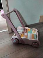 Houten blokken kar Little Dutch Roze, Ophalen, Zo goed als nieuw, Duw- of Trekspeelgoed