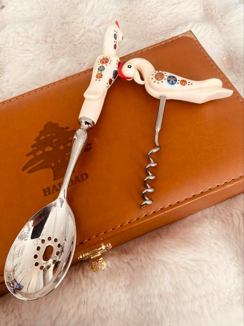 Jezzine’s traditional cuttlery S & Haddad Lebanon vintage, Antiek en Kunst, Antiek | Bestek, Ophalen of Verzenden