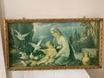 schilderij Maria met met Jezus en vredesduiven, Verzamelen, Religie, Overige typen, Ophalen of Verzenden, Christendom | Katholiek