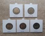 5x verschillende 2 euro herdenkingsmunten., Ophalen, Overige landen, 2 euro