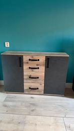 Dressoir Montreal grijs old wood - 120cm, Ophalen, 100 tot 150 cm, Zo goed als nieuw, Met lade(s)