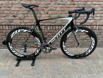 SCOTT FOIL CARBON SPECIAL BUILD MAAT 56 SRAM FORCE ZIP 808 beschikbaar voor biedingen