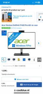 Acer Veriton Z4694G I7482 Pro All-in-one i7 pc - 8GB, Ophalen, 2 tot 3 Ghz, 8 GB, 512 GB