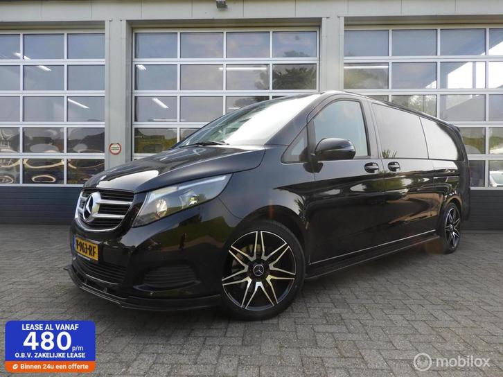 Mercedes V-klasse Extra Lang DC Leder, Auto's, Bestelauto's, Bedrijf, Te koop, ABS, Achteruitrijcamera, Airbags, Airconditioning