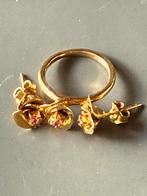 Dames ring, Geel, Ophalen of Verzenden, Zo goed als nieuw, 17 tot 18