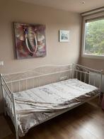 1persoons bed, Huis en Inrichting, Ophalen, Eenpersoons, Wit, Zo goed als nieuw