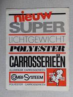 Brochure / Folder COMBI-SYSTEEM Polyester Carrosserieën, Ophalen of Verzenden, Gelezen, Overige merken