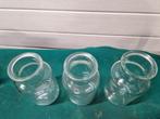 vaasjes glas melktuit vorm, Huis en Inrichting, Woonaccessoires | Vazen, Ophalen of Verzenden