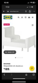 Ikea Busunge Peuterbed met matras, Ophalen, 70 tot 85 cm, Zo goed als nieuw, Lattenbodem